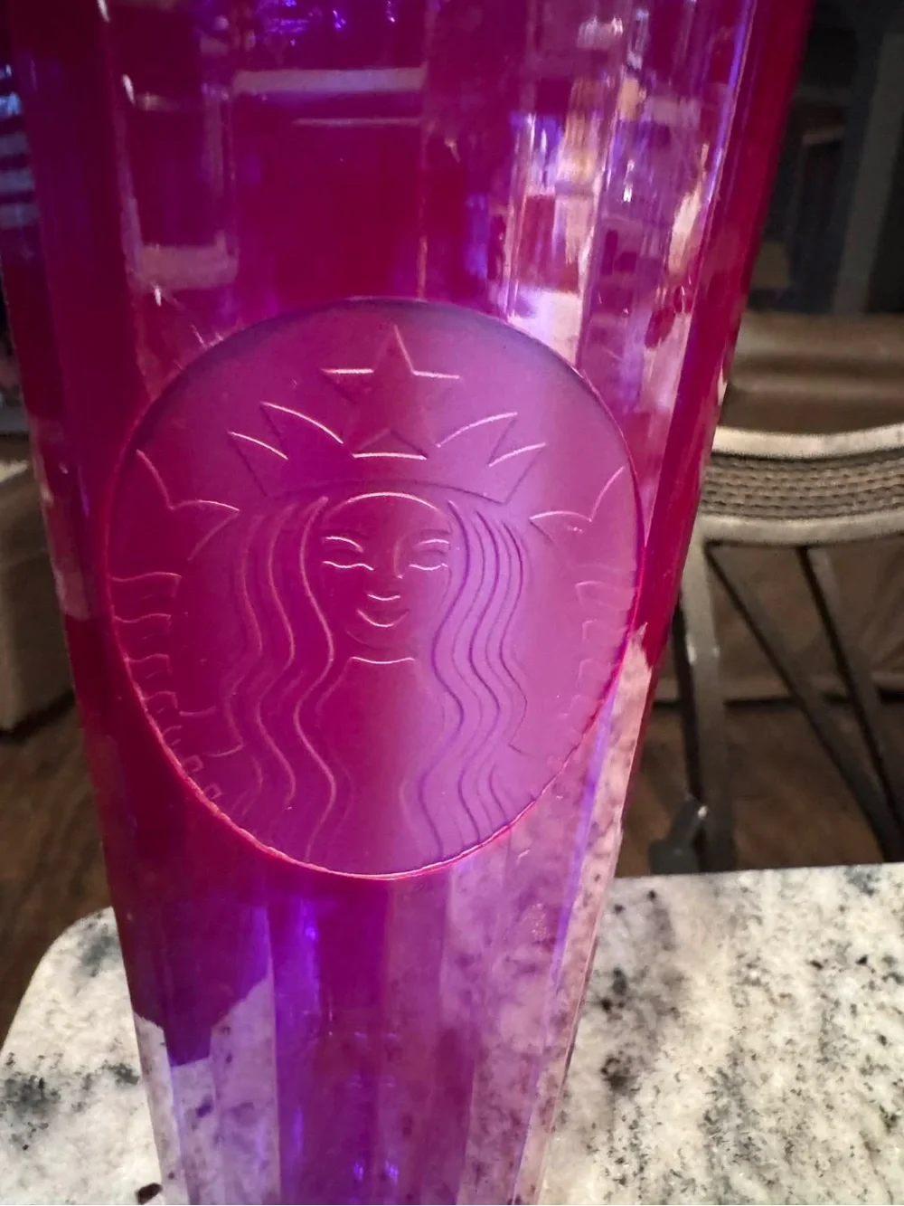 Starbucks Fuchsia Iridescent Tall Tumbler no straw
